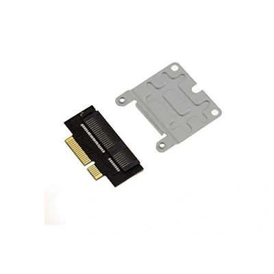 Abbildung von KALEA INFORMATIQUE mSATA Adapter, um die Original SSD eines MAC Pro oder Retina 2012 durch eine zu ersetzen. Mit Adapter Full Size Half Size.