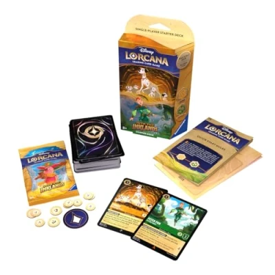 Abbildung von Ravensburger Sammelkarte Disney Lorcana Into the Inklands Starter Deck Pongo and Peter Pan