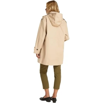 Abbildung von Tommy Hilfiger Parka &quot;ESS COTTON HOOD PARKA&quot;, mit Kapuze, im Trench Coat Look, Taillengürtel