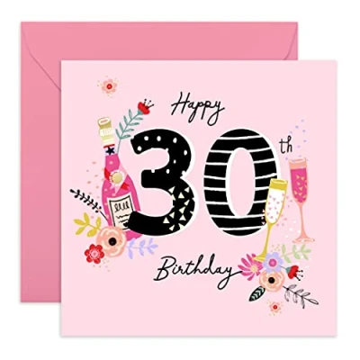 Abbildung von Central 23 Süße Geburtstagskarte zum 30. Geburtstag für Frauen Happy 30th Birthday sie lustige Ihn kommt mit niedlichen Aufklebern