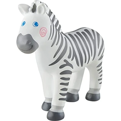 Abbildung von HABA 304753 Little Friends Zebra, Tierfigur aus strapazierfähigem Kunststoff für Lange Spielfreude, ab 3 Jahren