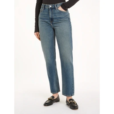 Abbildung von Tommy Hilfiger Straight HW Jeans Leg, Damen, Größe: 30x30, Pat