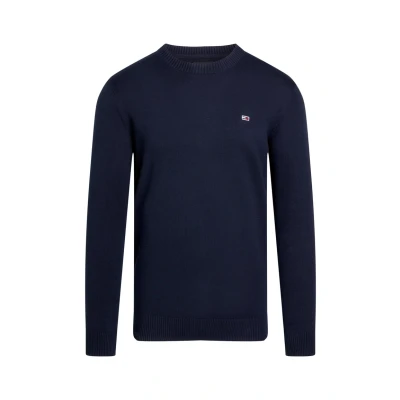 Abbildung von Tommy Jeans SLIM Essential Light Sweater Strickpullover, Herren, Größe: 44, Dark night navy