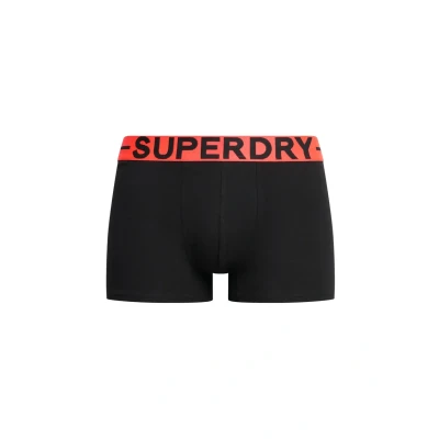 Abbildung von Superdry 3ER Packtriple PACK Logobund Organic Panties, Herren, Größe: Large, Schwarz orange