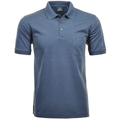 Abbildung von RAGMAN Herren Kurzarm Softknit Poloshirt 4X Large, Azur 778