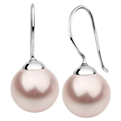 Abbildung von Nenalina Perlenohrringe Hänger Basic Synthetische Perle 925 Silber