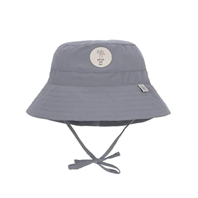 Abbildung von LÄSSIG Baby Kinder Fischerhut Sonnenhut Strandhut Kinderhut Atmungsaktiv Sonnenschutz UV Schutz 80/Sun Protection Fishing Hat grey, 3 6 Monate, 43/45