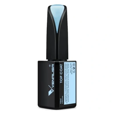 Abbildung von VENALISA 15ml Überlack Top Coat Gel UV High Gloss Nagellack Long Lasting No Wipe Tempered Soak Off LED Nail Polish Art Starter Manicure Salon DIY at Home, 0.53 OZ