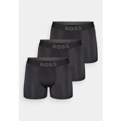 Abbildung von BOSS Herren BoxerBr 3P Active Dreier Pack eng anliegende Boxershorts aus Stretch Mikrofaser Schwarz001 XL