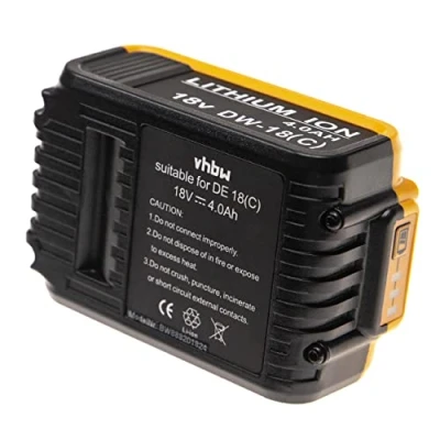 Abbildung von vhbw Akku kompatibel mit Dewalt DCD790S2, DCD791NT, DCD791NT XJ, DCD791P2, DCD791D2, DCD791 Elektrowerkzeug (4000 mAh, Li Ion, 18 V)