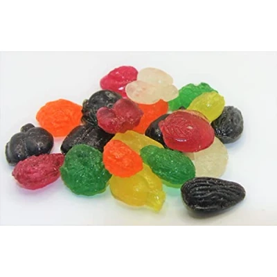Abbildung von 100 gr. Zuckerfreie Edelfrucht Bonbon Mischung verschiedene Früchte vereint die Jahrmarkt Süßigkeit von Jahrmarktbonbon