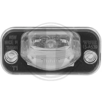 Abbildung von DIEDERICHS 2270094 Kennzeichenleuchte W5W beidseitig mit Glühlampe VOLKSWAGEN: Transporter 4 Bus, Kastenwagen