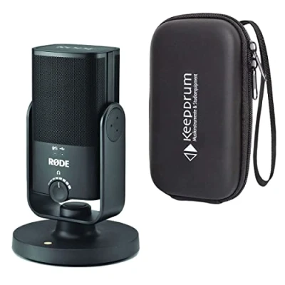 Abbildung von Rode NT USB Mini Podcast Kondensatormikrofon + keepdrum Softcase