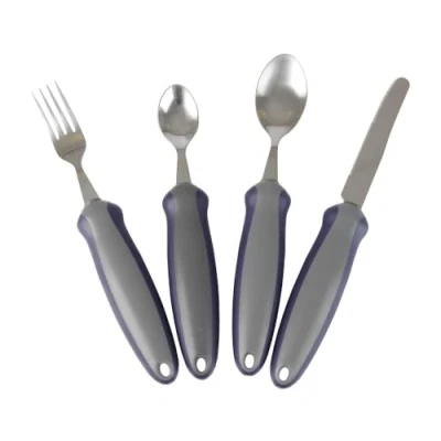 Abbildung von Homecraft Newstead Besteck, Weighted Set Adaptive Dining Aid, Utensil für ältere Menschen, Behinderte, Parkinson Krankheit, und Arthritis, Essen Einfacher, Anti Rutsch Griff