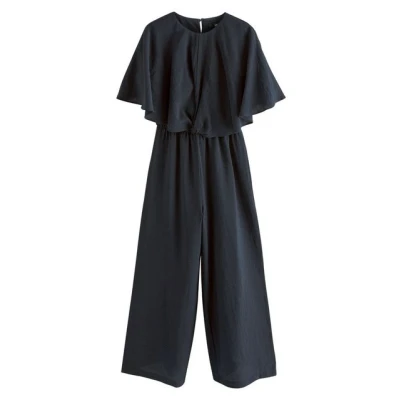 Abbildung von Next Regular FIT Short Sleeve Jumpsuit, Damen, Größe: 36, Navy blue