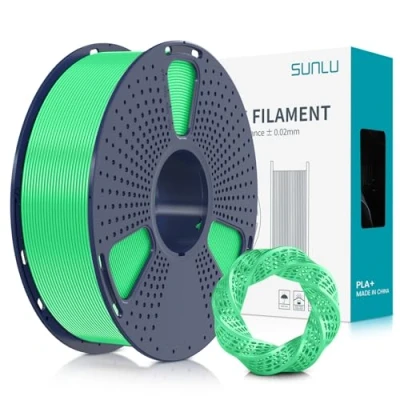 Abbildung von SUNLU PLA+ Filament 1.75mm, PLA Plus 3D Drucker Filament, Stärker belastbar, Neatly Wound, 1KG Druck Maßgenauigkeit +/ 0.02mm, Grün