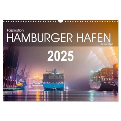 Abbildung von Faszination Hamburger Hafen (Wandkalender 2025 DIN A3 quer), CALVENDO Monatskalender