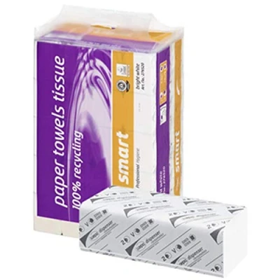 Abbildung von Satino Papierhandtuch 276520 Smart 24x23cm 2 lagig V Falz hochweiß 4.0