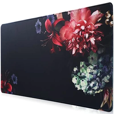 Abbildung von Hosimoln Gaming Mausmatte, Large Mouse Pad Größe 70x30CM Dicke3MM, Premium strukturiertes rutschfestes und wasserdichtes Computer Mousepad mit genähten Kanten für Gaming/Office/Home 70x30 Hua