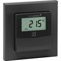 Abbildung von Temperatur und Luftfeuchtigkeitssensor mit Display HmIP STHD A