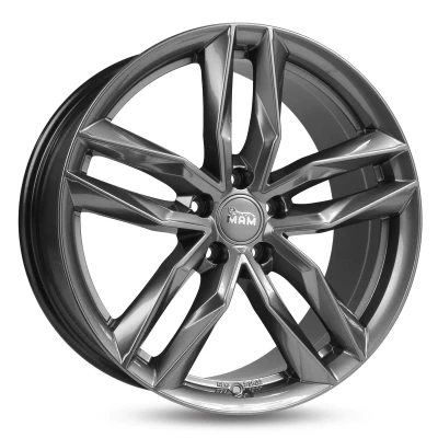Abbildung von MAM 5 loch 20Zoll 112mm Alufelge RS3 Palladium lackiert MAMRS38520511245PP Felge