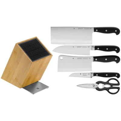Abbildung von WMF Messerblock &quot;Spitzenklasse Plus&quot;, 6 tlg., Asia Messerset, Made in Germany