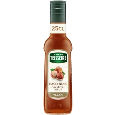 Abbildung von Mathieu Teisseire Haselnuss Sirup, für Getränke, Erfrischungsgetränke, Cocktails, Kaffee und Desserts, Flasche 25 cl