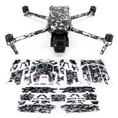 Abbildung von WRAPGRADE Aufkleber Kompatibel mit DJI Air 3S (Grayish Camo)