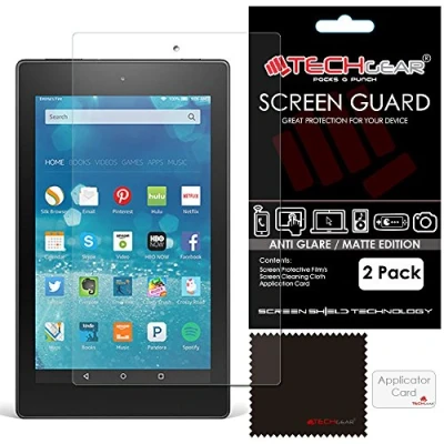 Abbildung von TECHGEAR (2 Stück Matte Displayschutzfolien für Fire HD 8 Tablet mit Alexa 2015 2018 Blendschutz Schutzfolie Amazon (5. Gen 6. 7. Gen)