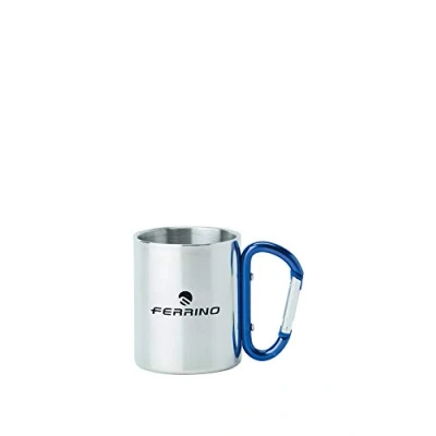 Abbildung von Ferrino Tasse mit Karabinerhaken, grau, 32,4 x 17,1 21 cm, 500 ml