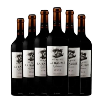 Abbildung von Domaine de La Baume Jeunesse Tinto Syrah Vin Pays d&#039;Oc Alterung 75 cl Rotwein (Karton mit 6 Flaschen von cl)