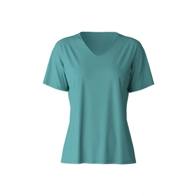 Abbildung von Calida Favourites Nachtwäsche Shirt, Damen, Größe: 36/38, Bristol blue