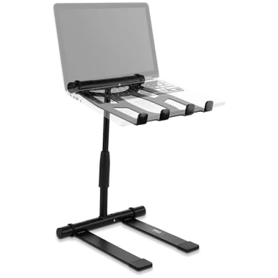 Abbildung von Pyle Tragbarer Faltbarer Laptopständer Stehpult mit verstellbarem Winkel, Höhe und Vier Zinken Anti Rutsch Tablett für iPad, Tablet, DJ Mixer, Arbeitsstation, Gaming Heimgebrauch