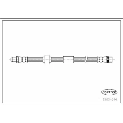 Abbildung von CORTECO 19034346 Bremsschläuche Vorderachse 412 OPEL: Vivaro A Kastenwagen