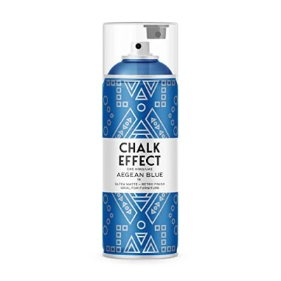 Abbildung von CL COSMOS LAC Kreidefarbe Spray Chalk Effect hochwertige chalky Kreidesprühfarbe Farbspray Paint Farbe (Aegean Blue)