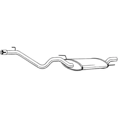 Abbildung von BOSAL 282 373 Endschalldämpfer VOLKSWAGEN: Golf 3, 3 Cabrio, 4 Cabrio