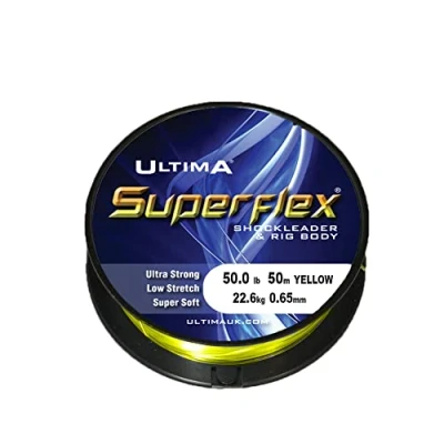 Abbildung von Ultima Superflex Shock Leader, Gelb, 40.0lb/18.1kg