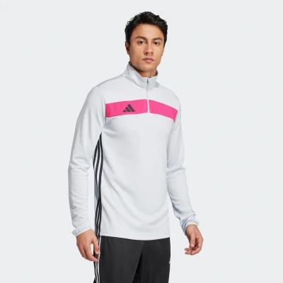 Abbildung von adidas Performance TIRO Essentials Langarmshirt, Herren, Größe: Large, Clear grey/real magenta