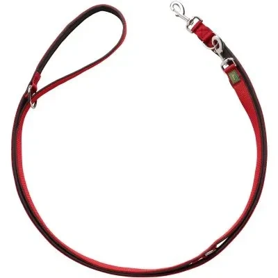 Abbildung von HUNTER NEOPREN Verstellbare Hundeführleine, 2,5 x 300 cm, rot/schwarz