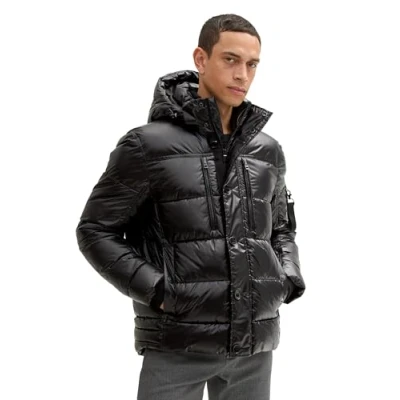 Abbildung von TOM Tailor Puffer Winterjacke, Herren, Größe: XXL, Shiny black