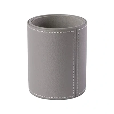 Abbildung von OSCO GRYPUPP1 Faux Leather Pen Pot Grey