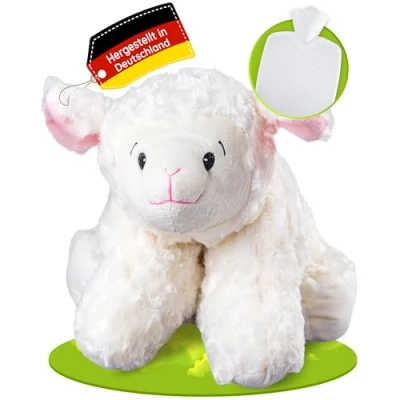 Abbildung von Hugo Frosch Wärmflasche Klassik 1,8 l Kuschelkissen Schaf, Made in Germany