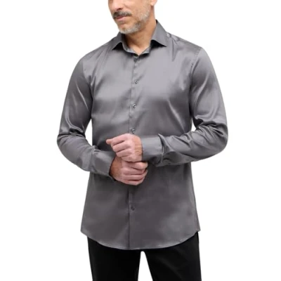 Abbildung von Eterna Performance Shirt SLIM FIT Businesshemd, Herren, Größe: 39x67, Silbergrau