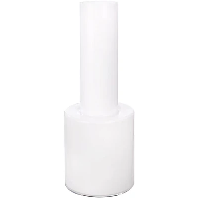 Abbildung von GILDE Blumenvase Deko Vase aus Glas Wohnzimmer Geschenk für Frauen Geburtstag Muttertag weiß glänzend Höhe 60 cm