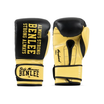 Abbildung von BENLEE Boxhandschuhe aus Leder Hardwood Yellow/Black 16 oz