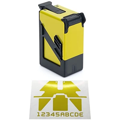 Abbildung von WRAPGRADE Skin Kompatibel mit DJI FPV eine Batterie (LIMONCINO Yellow)