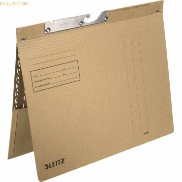 Abbildung von Leitz Pendelhefter Combi A4 kaufm. Heftung Tasche am Rückdeckel naturb