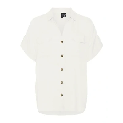 Abbildung von Vero Moda Curve Vmcbumpy Shirt Hemdbluse, Damen, Größe: 48, Snow white