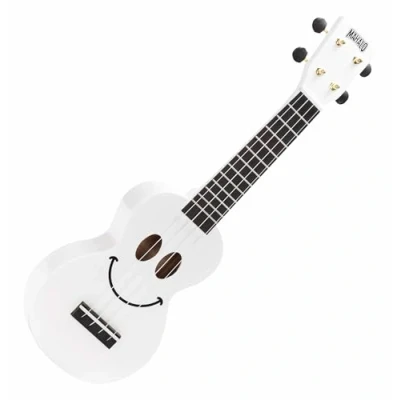 Abbildung von Mahalo Smiley Series Sopran Ukulele White, U/SMILE WT