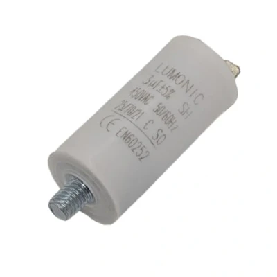 Abbildung von Lumonic Anlaufkondensator mit Stecker 6,3x0,8mm I 3µF 450V 26x55mm 3uF Motorkondensator Kunststoffgehäuse Betriebskondensator für Pumpen